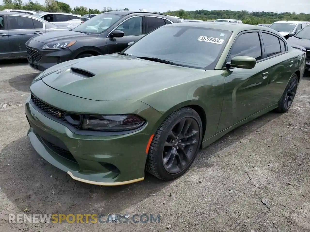 1 Photograph of a damaged car 2C3CDXGJ0MH663549 DODGE CHARGER 2021