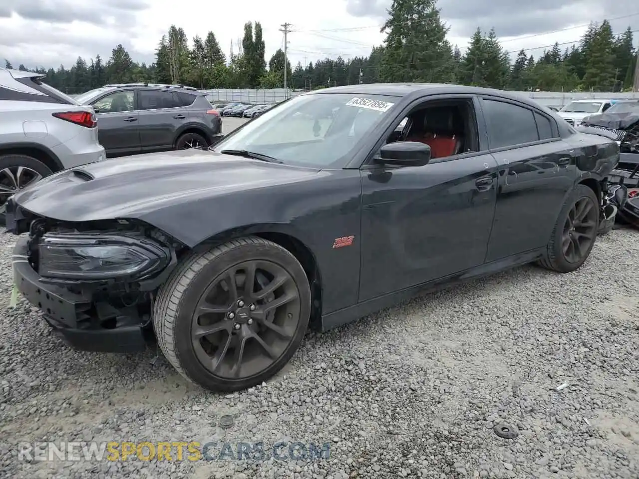 1 Photograph of a damaged car 2C3CDXGJ1MH555294 DODGE CHARGER 2021
