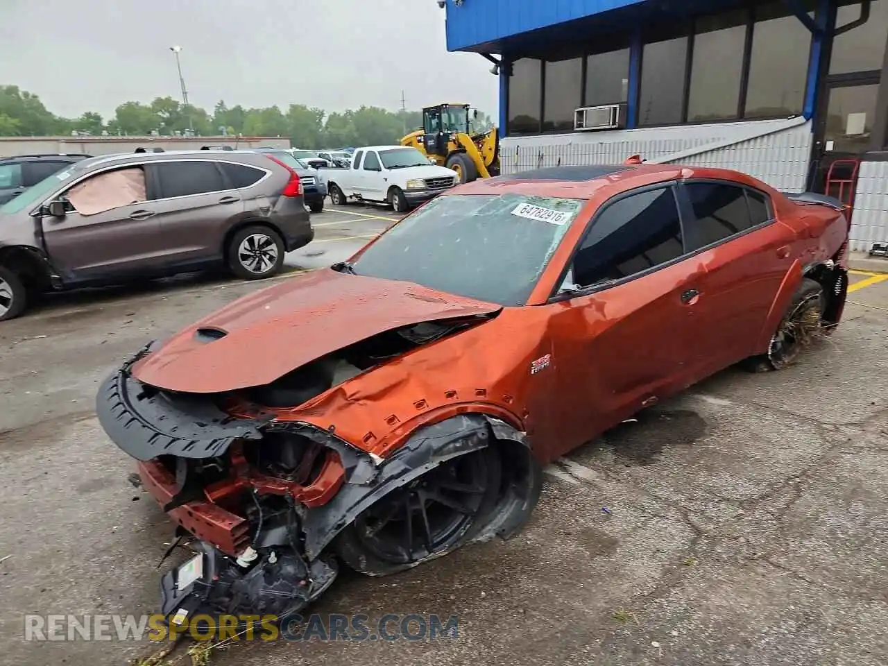 1 Photograph of a damaged car 2C3CDXGJ1MH581040 DODGE CHARGER 2021
