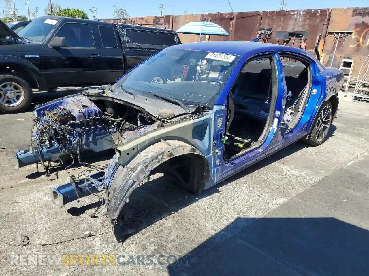 1 Photograph of a damaged car 2C3CDXGJ1MH584648 DODGE CHARGER 2021