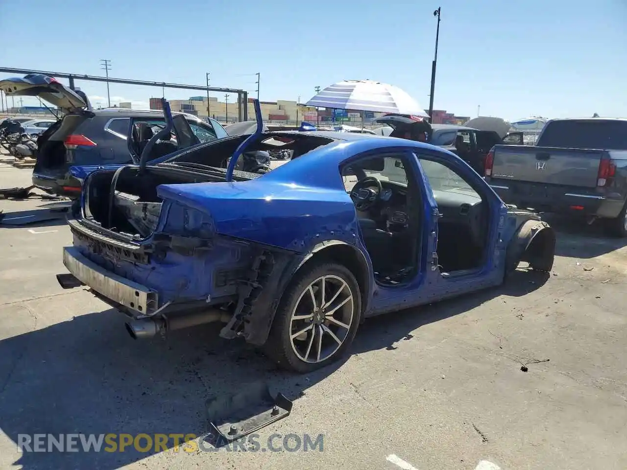 3 Photograph of a damaged car 2C3CDXGJ1MH584648 DODGE CHARGER 2021