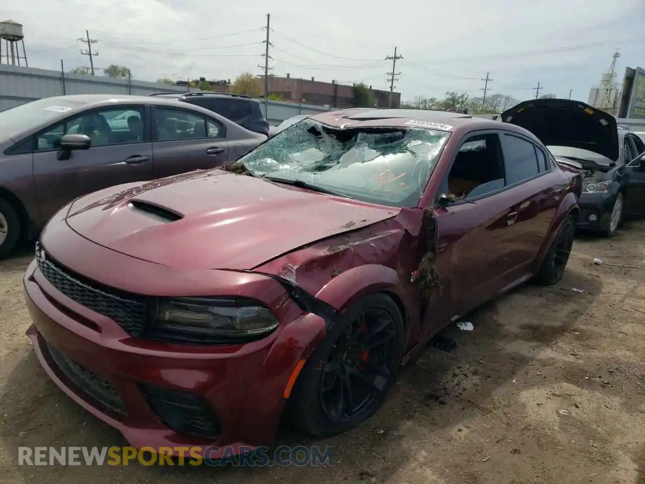 1 Photograph of a damaged car 2C3CDXGJ3MH529974 DODGE CHARGER 2021