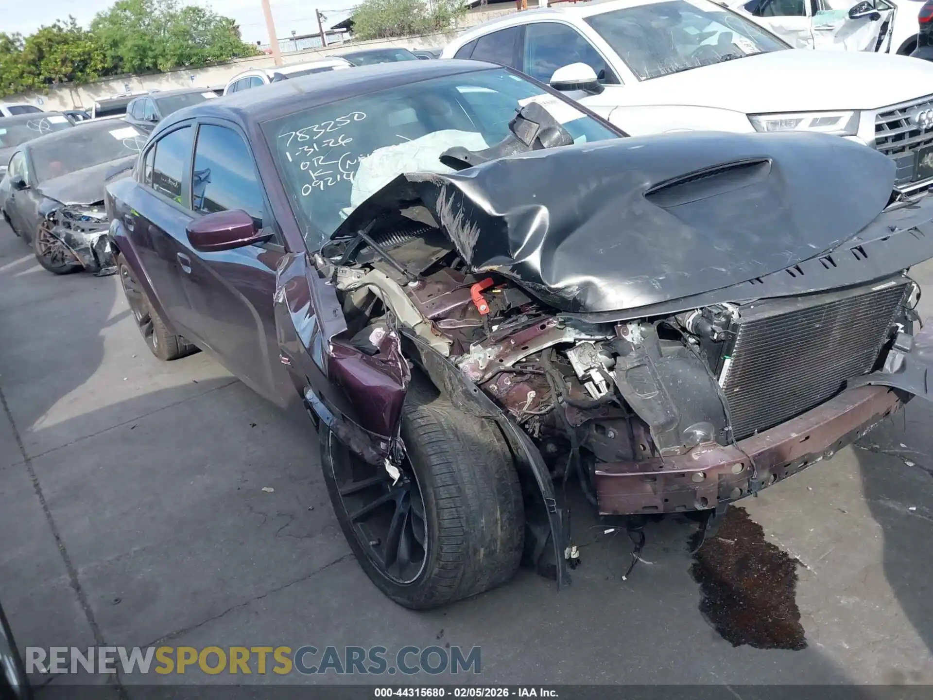 1 Photograph of a damaged car 2C3CDXGJ3MH562506 DODGE CHARGER 2021