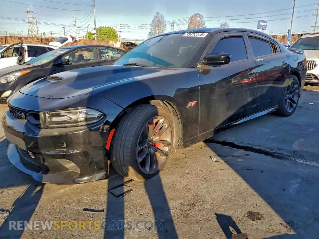 1 Photograph of a damaged car 2C3CDXGJ5MH522718 DODGE CHARGER 2021