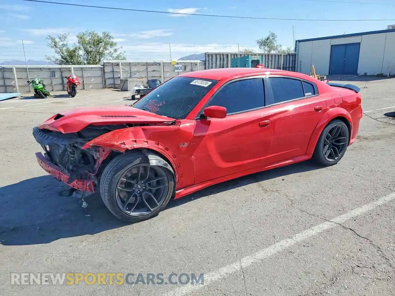 1 Photograph of a damaged car 2C3CDXGJ5MH592994 DODGE CHARGER 2021