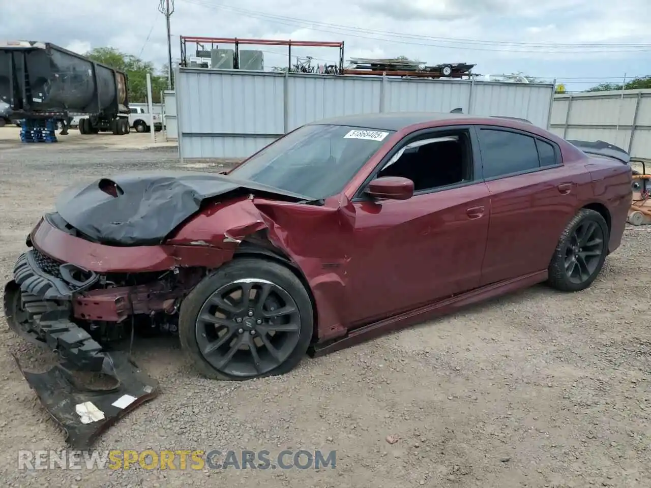 1 Photograph of a damaged car 2C3CDXGJ6MH620768 DODGE CHARGER 2021