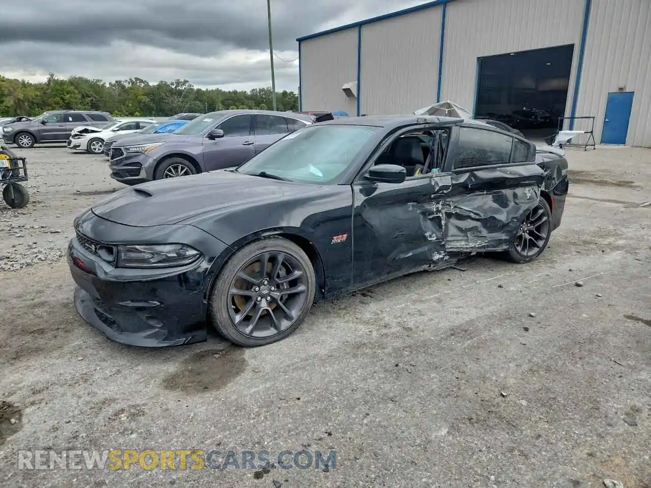 1 Photograph of a damaged car 2C3CDXGJ8MH565143 DODGE CHARGER 2021