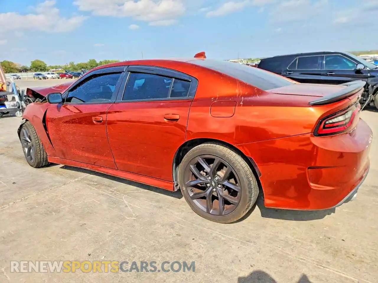 2 Photograph of a damaged car 2C3CDXHG0MH602141 DODGE CHARGER 2021