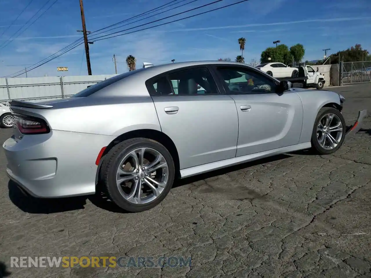 3 fotografías del automóvil dañado 2C3CDXHG0MH605685 DODGE CHARGER 2021