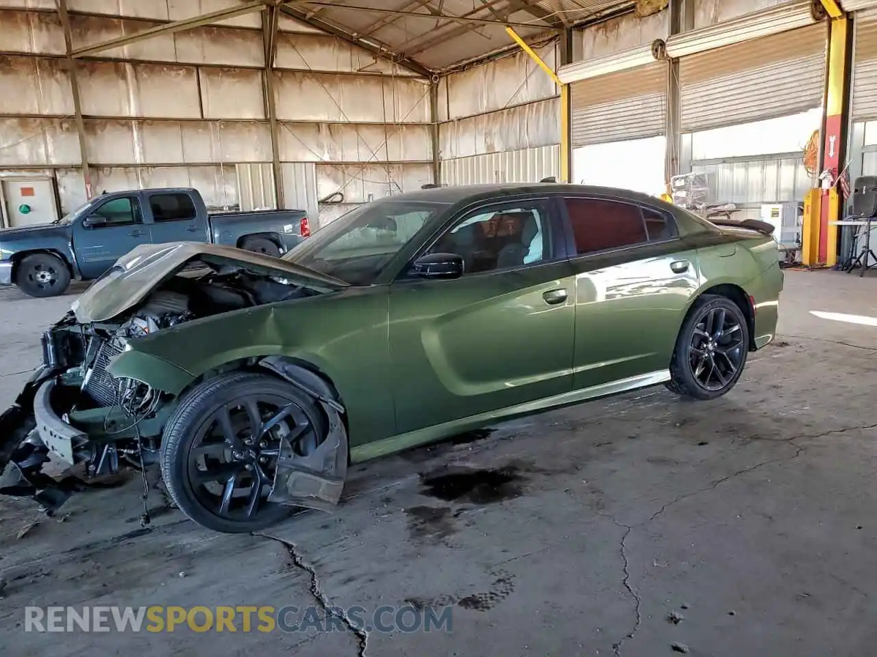 1 Photograph of a damaged car 2C3CDXHG0MH659424 DODGE CHARGER 2021