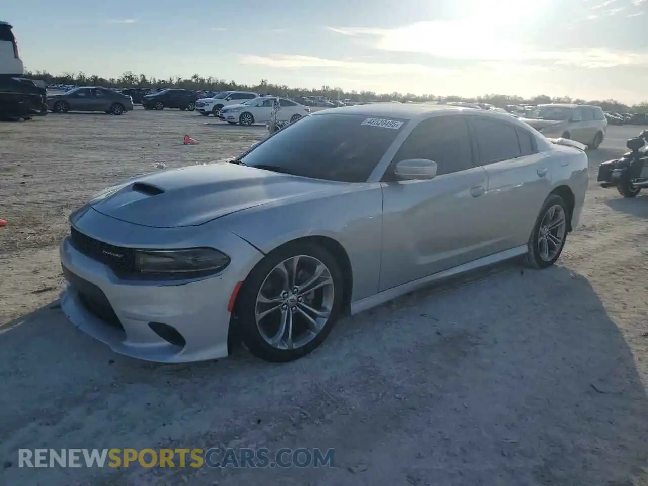 1 Photograph of a damaged car 2C3CDXHG1MH555184 DODGE CHARGER 2021