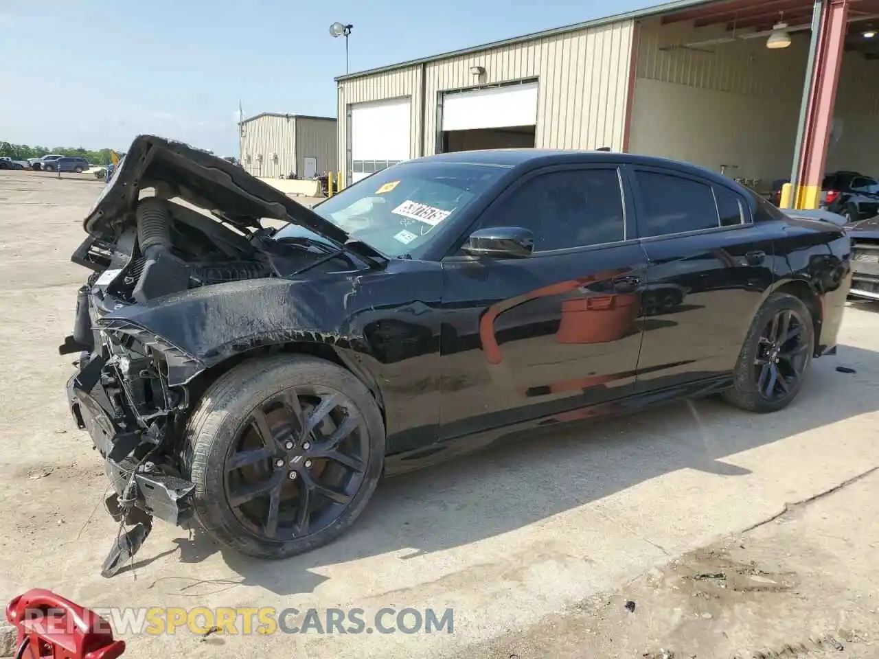 1 Photograph of a damaged car 2C3CDXHG1MH557565 DODGE CHARGER 2021