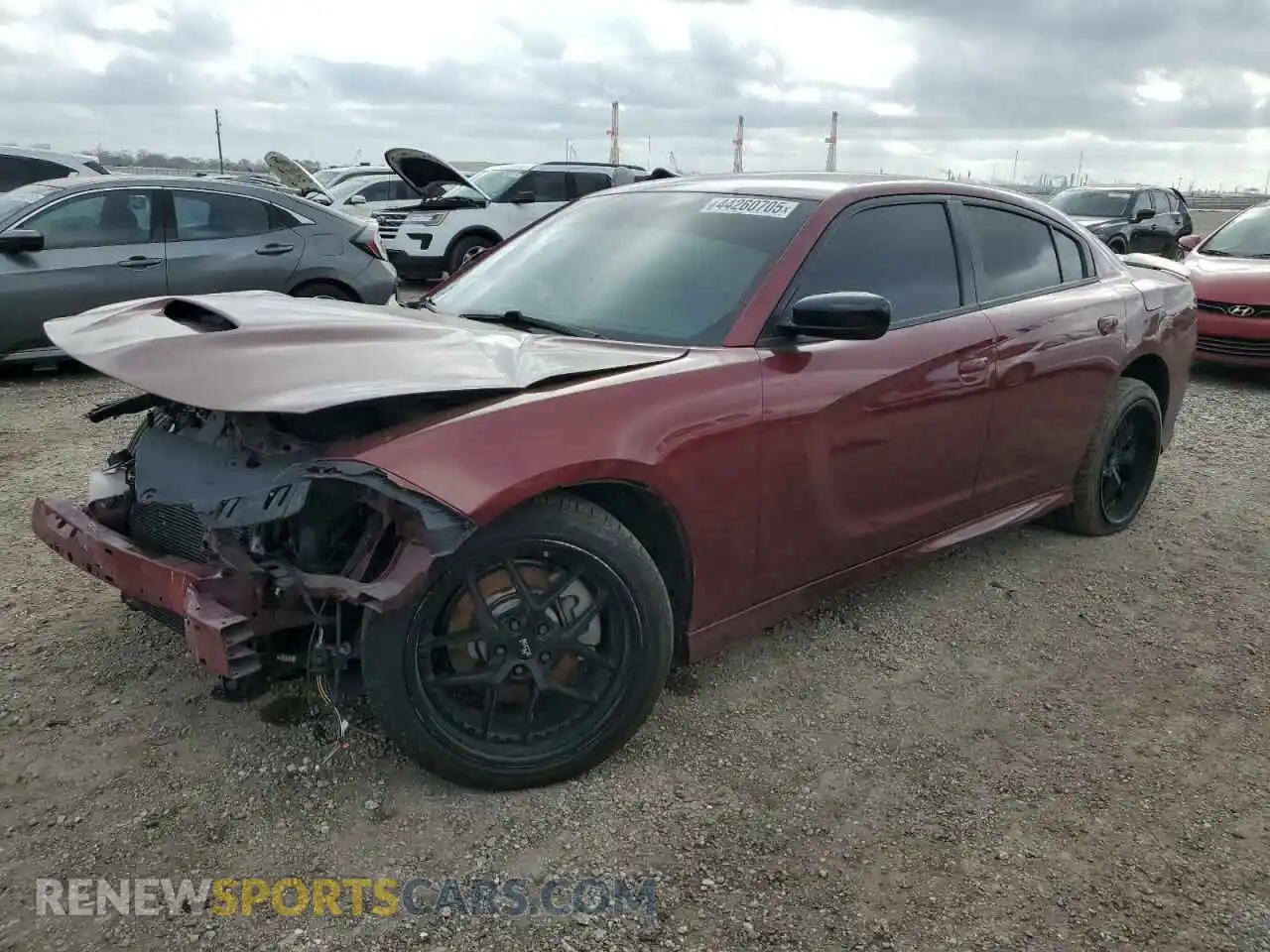 1 Photograph of a damaged car 2C3CDXHG1MH561647 DODGE CHARGER 2021