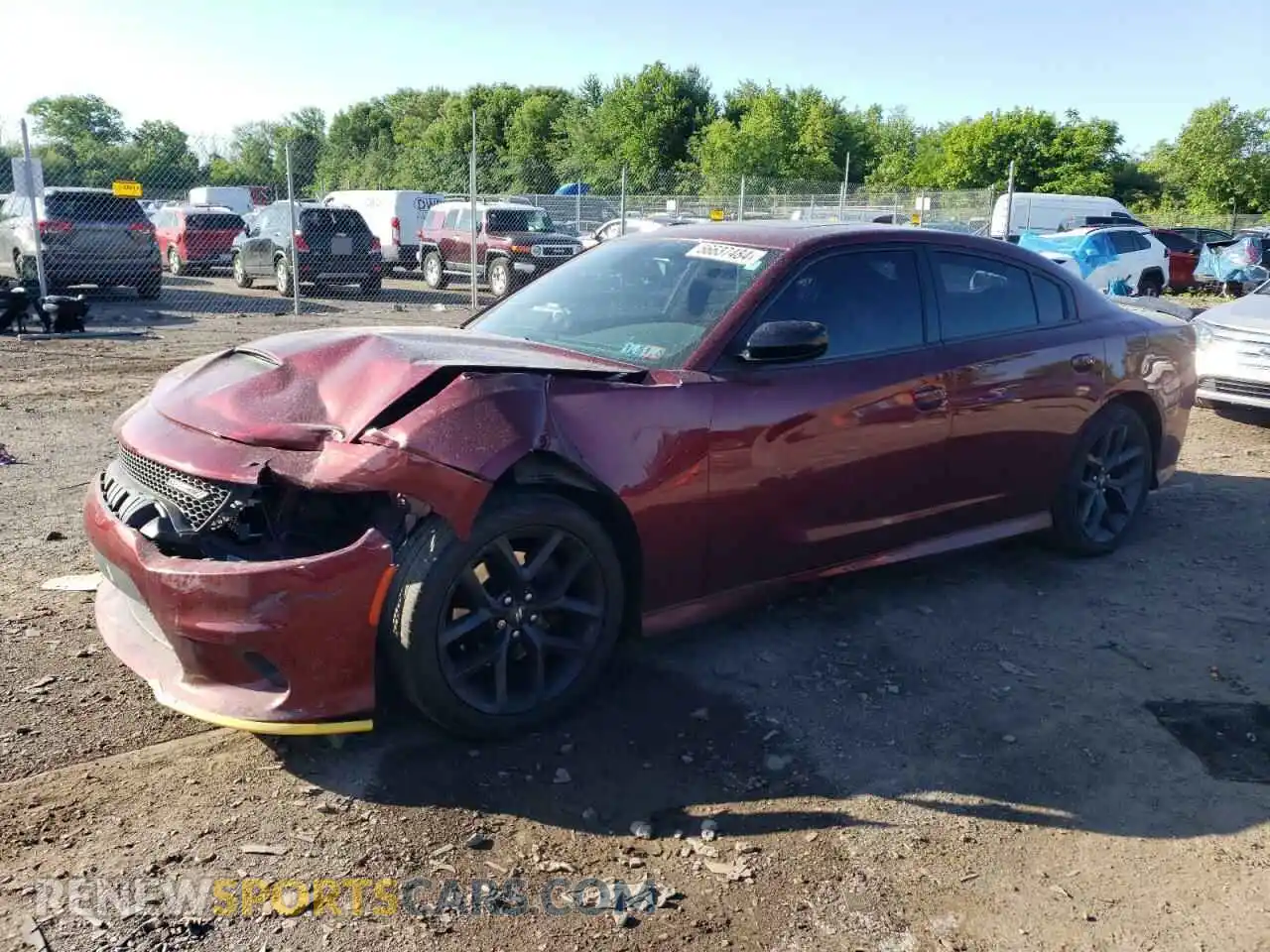 1 Photograph of a damaged car 2C3CDXHG1MH574558 DODGE CHARGER 2021