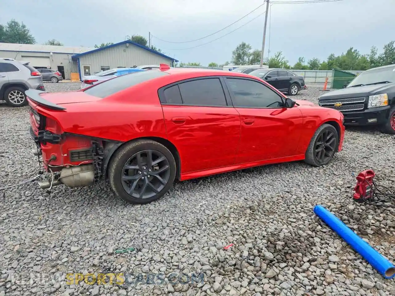 3 fotografías del automóvil dañado 2C3CDXHG1MH616615 DODGE CHARGER 2021