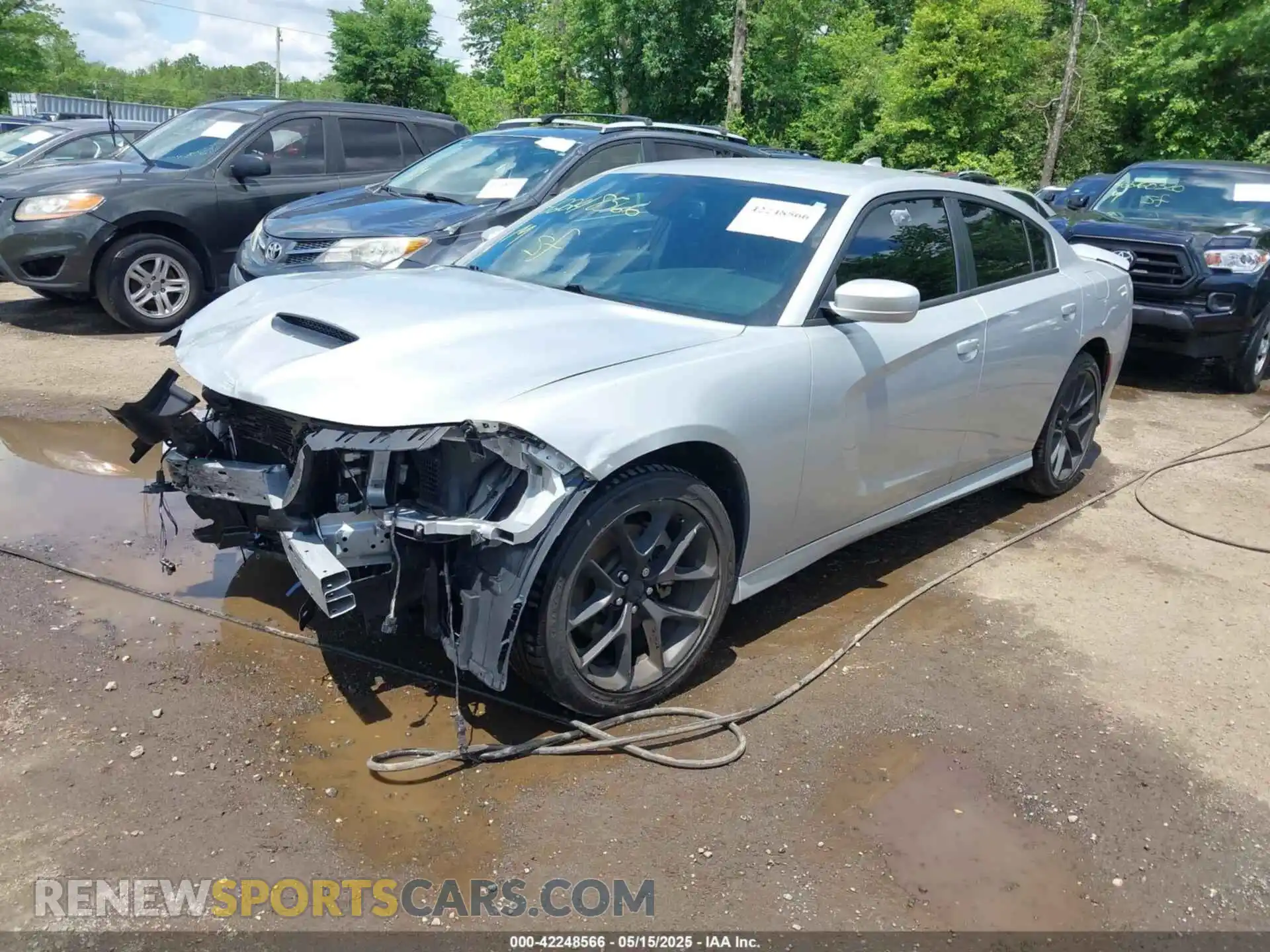 2 fotografías del automóvil dañado 2C3CDXHG1MH643796 DODGE CHARGER 2021