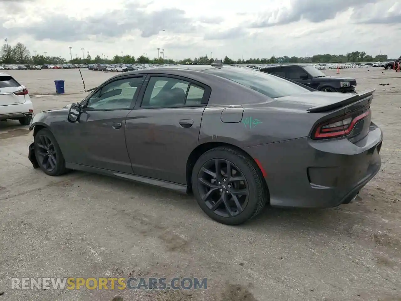 2 Photograph of a damaged car 2C3CDXHG2MH600973 DODGE CHARGER 2021