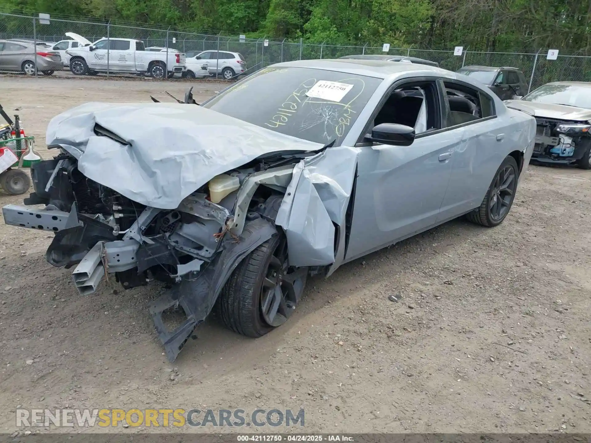 2 Photograph of a damaged car 2C3CDXHG3MH613098 DODGE CHARGER 2021