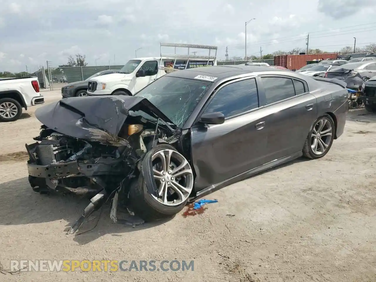 1 Photograph of a damaged car 2C3CDXHG3MH669199 DODGE CHARGER 2021