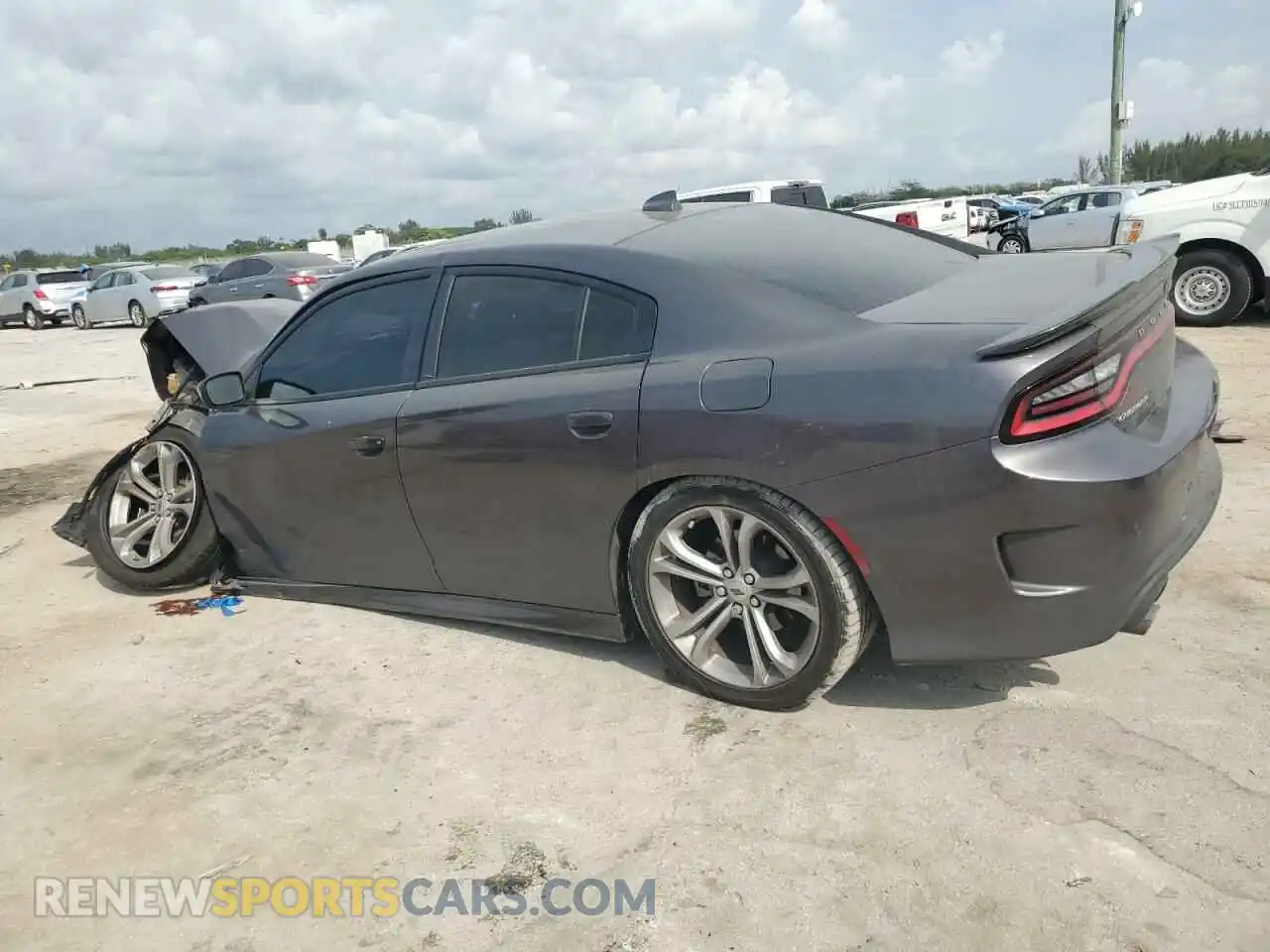 2 Photograph of a damaged car 2C3CDXHG3MH669199 DODGE CHARGER 2021