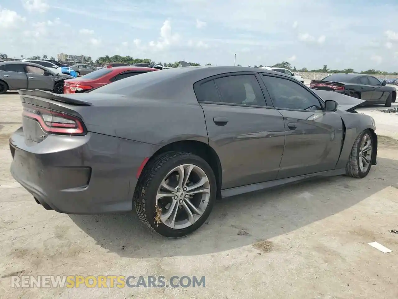 3 Photograph of a damaged car 2C3CDXHG3MH669199 DODGE CHARGER 2021