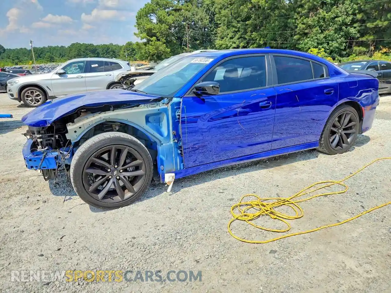 1 Photograph of a damaged car 2C3CDXHG3MH673219 DODGE CHARGER 2021
