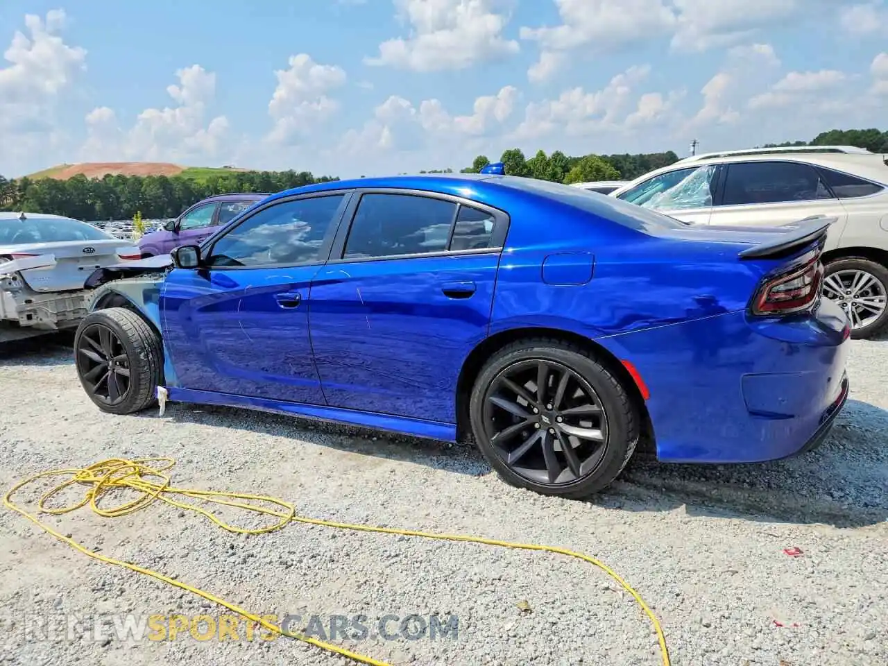 2 Photograph of a damaged car 2C3CDXHG3MH673219 DODGE CHARGER 2021