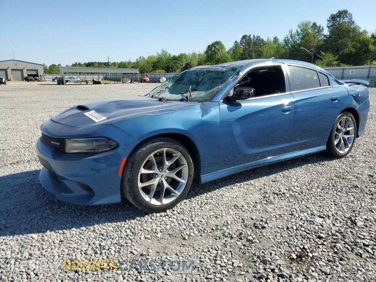 1 Photograph of a damaged car 2C3CDXHG4MH542087 DODGE CHARGER 2021