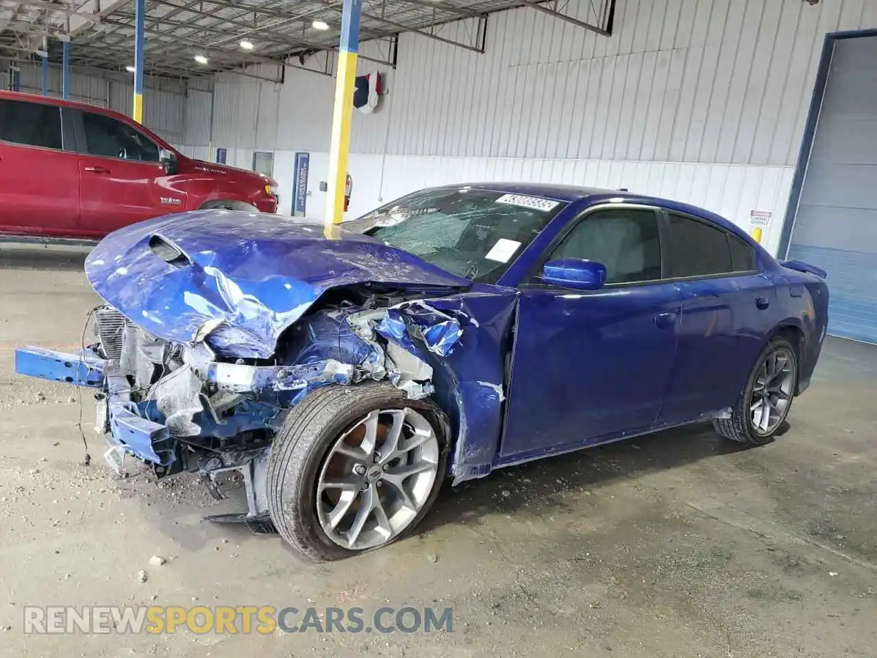 1 Photograph of a damaged car 2C3CDXHG4MH574585 DODGE CHARGER 2021
