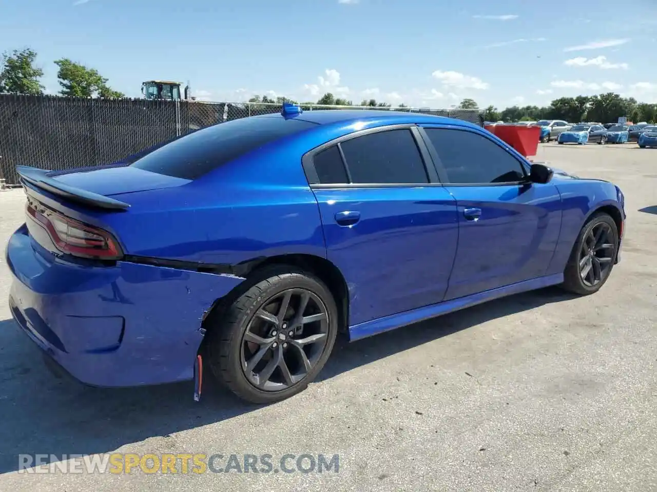 3 Photograph of a damaged car 2C3CDXHG4MH626037 DODGE CHARGER 2021