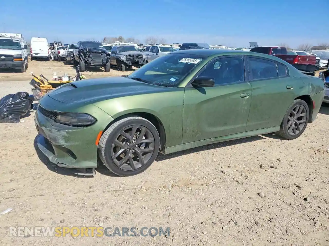 1 Photograph of a damaged car 2C3CDXHG4MH645736 DODGE CHARGER 2021