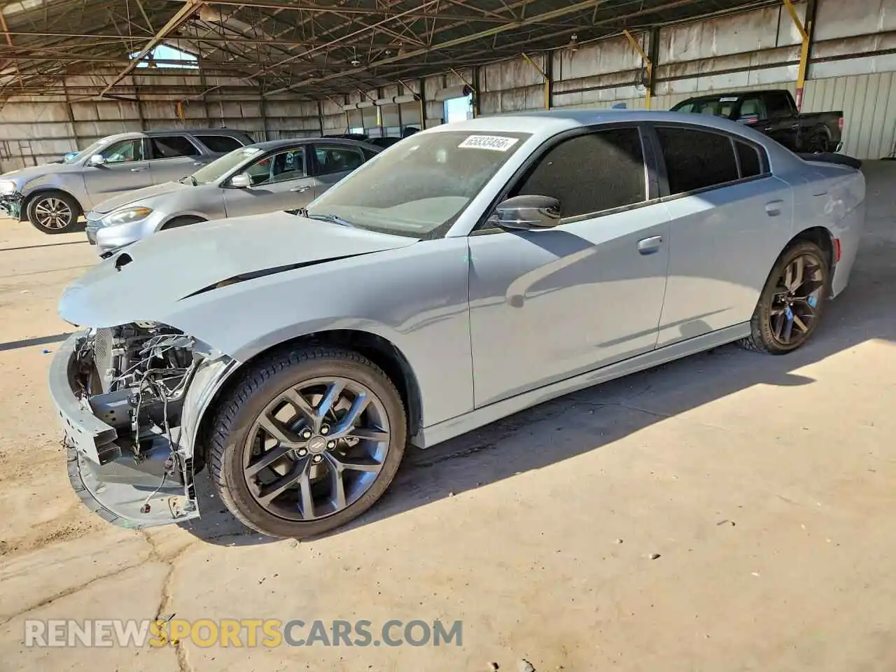 1 Photograph of a damaged car 2C3CDXHG4MH648166 DODGE CHARGER 2021