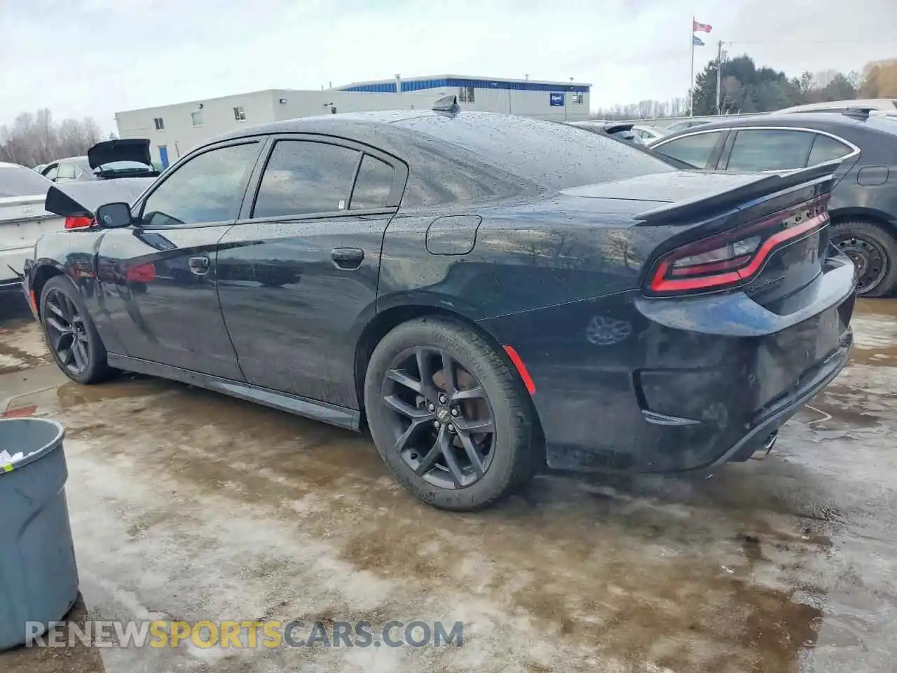 2 fotografías del automóvil dañado 2C3CDXHG5MH574059 DODGE CHARGER 2021