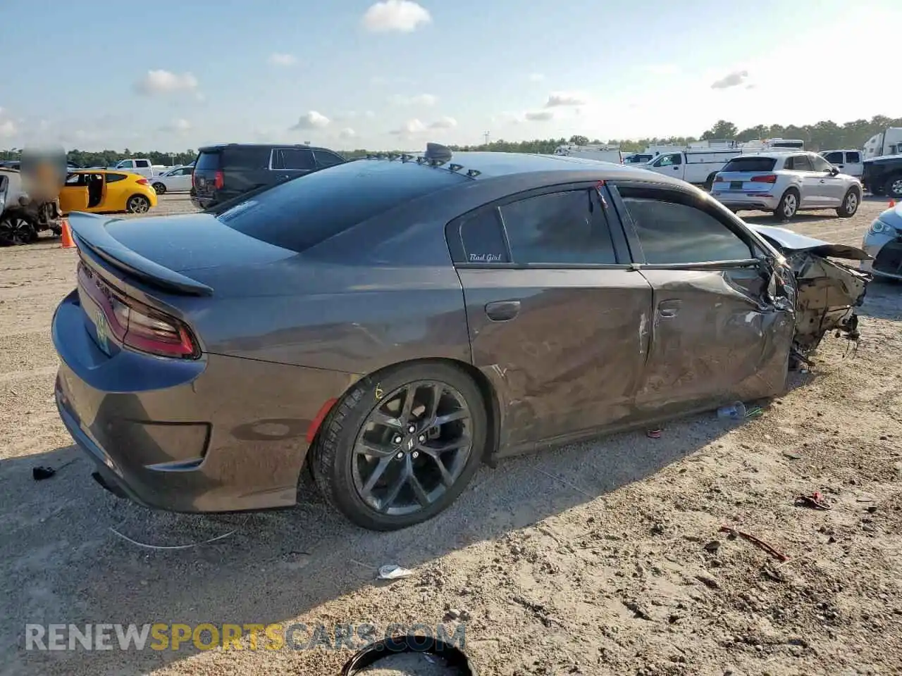 3 Photograph of a damaged car 2C3CDXHG5MH666854 DODGE CHARGER 2021