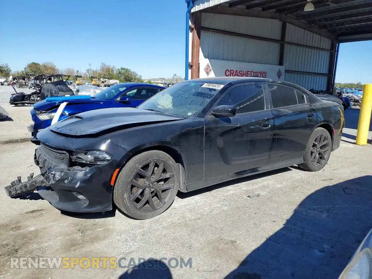 1 Photograph of a damaged car 2C3CDXHG6MH569646 DODGE CHARGER 2021