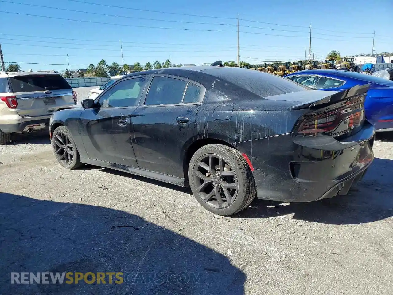 2 Photograph of a damaged car 2C3CDXHG6MH569646 DODGE CHARGER 2021