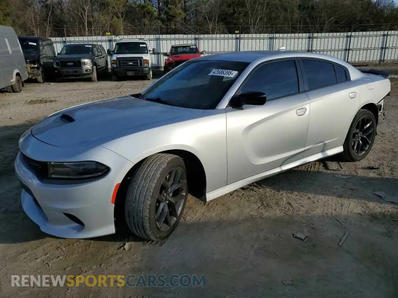 1 Photograph of a damaged car 2C3CDXHG7MH519550 DODGE CHARGER 2021