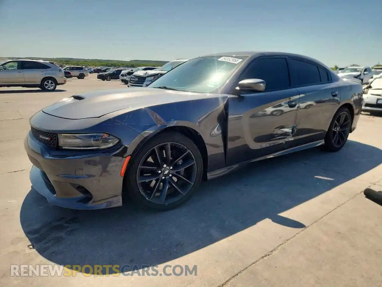 1 Photograph of a damaged car 2C3CDXHG7MH568912 DODGE CHARGER 2021
