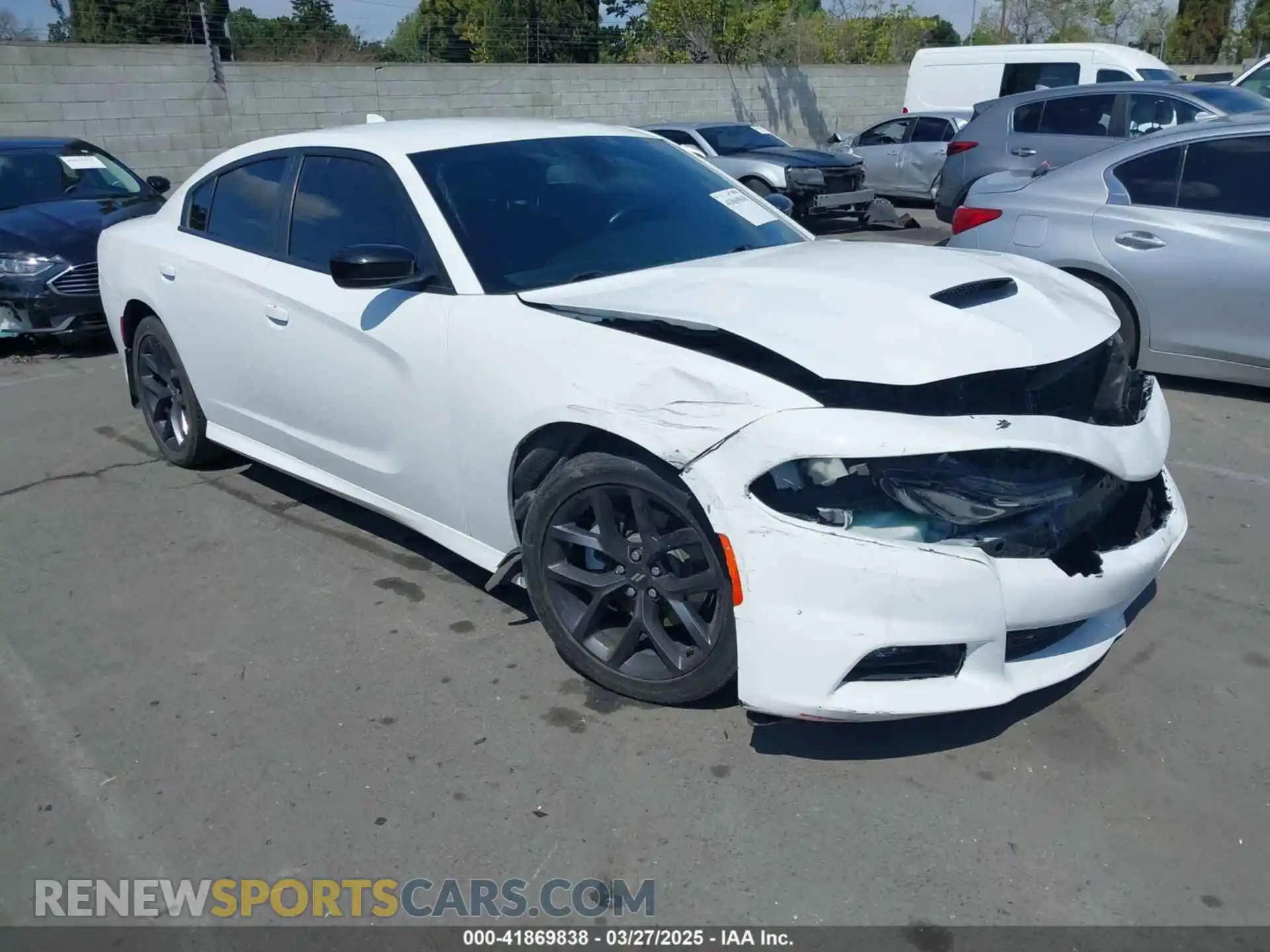 1 Photograph of a damaged car 2C3CDXHG7MH605635 DODGE CHARGER 2021