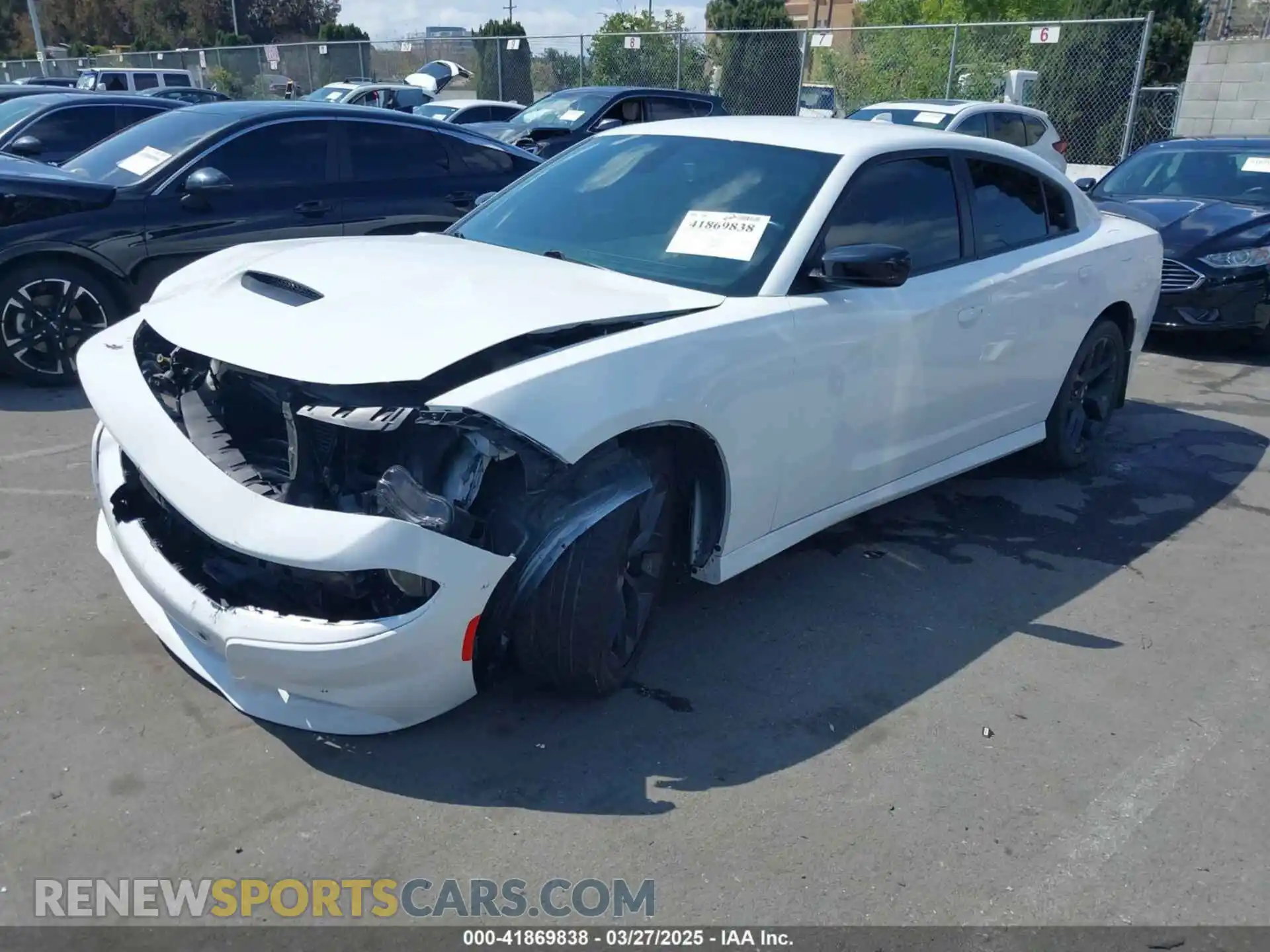 2 Photograph of a damaged car 2C3CDXHG7MH605635 DODGE CHARGER 2021