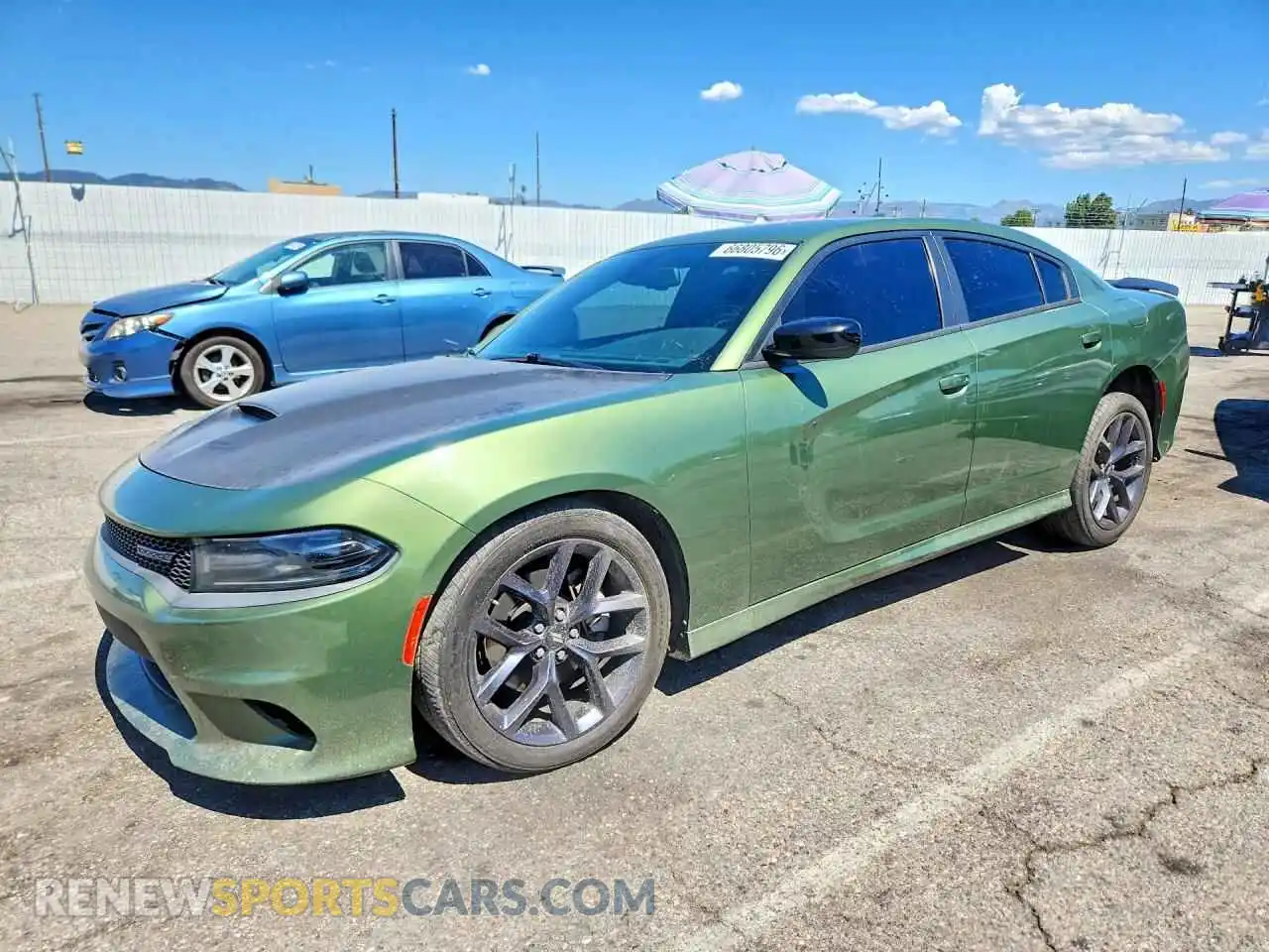 1 Photograph of a damaged car 2C3CDXHG7MH616621 DODGE CHARGER 2021