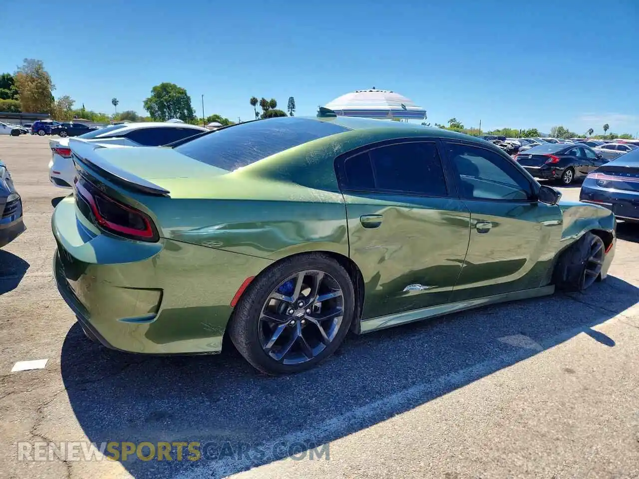 3 Photograph of a damaged car 2C3CDXHG7MH616621 DODGE CHARGER 2021