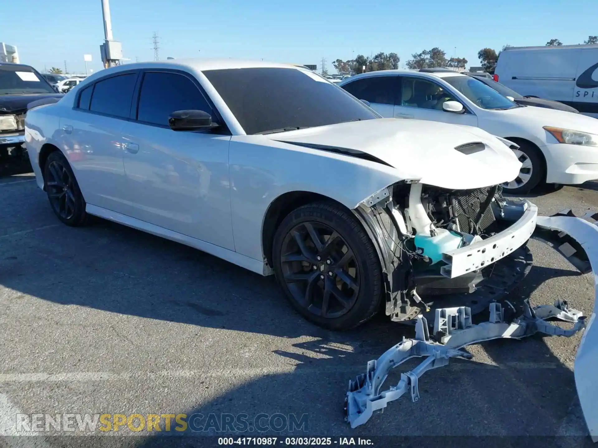 1 Photograph of a damaged car 2C3CDXHG7MH652504 DODGE CHARGER 2021