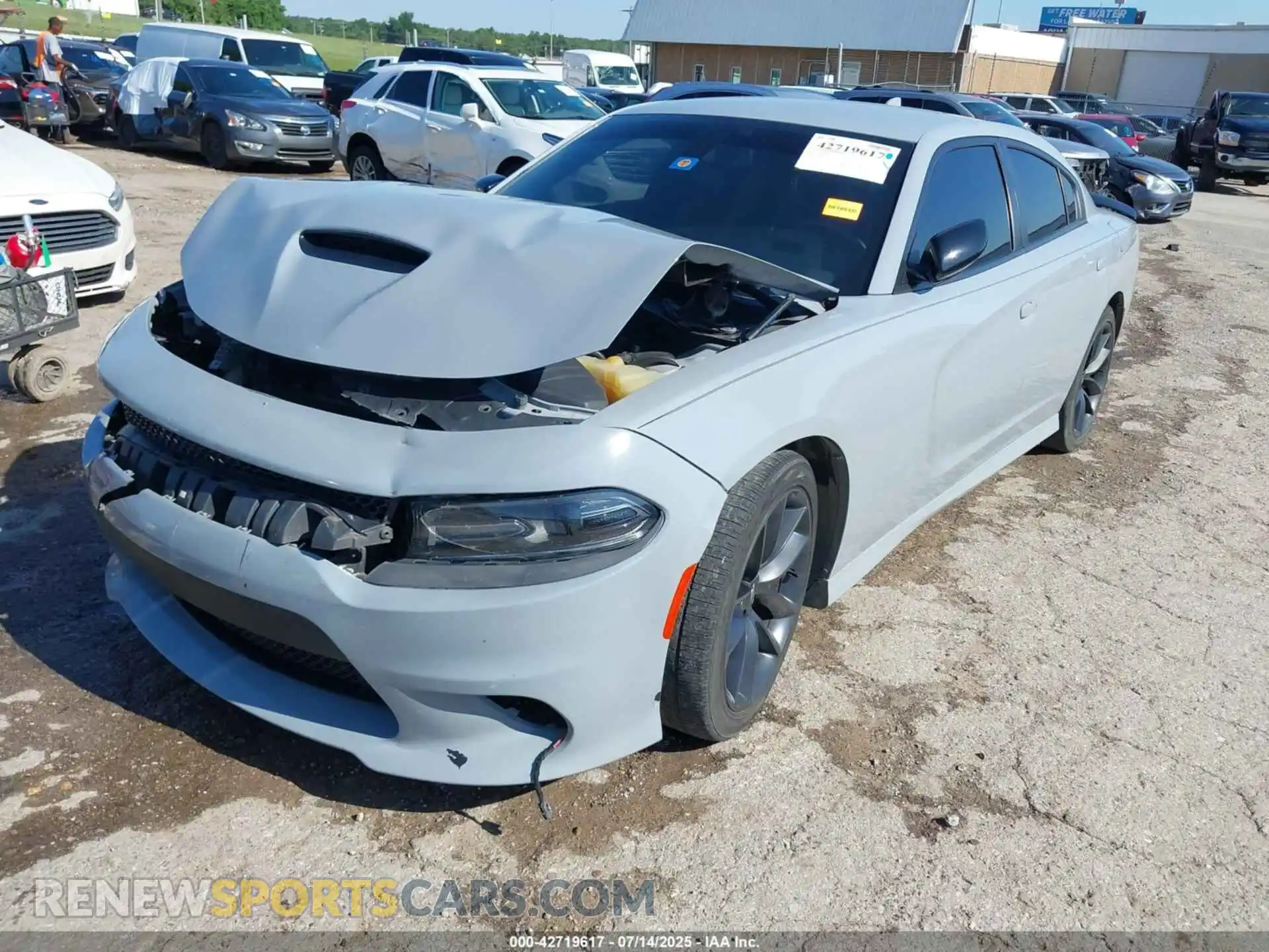 2 Photograph of a damaged car 2C3CDXHG8MH518682 DODGE CHARGER 2021