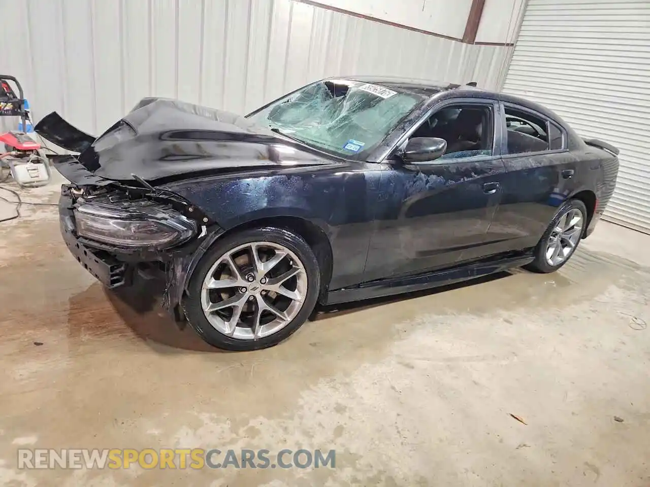 1 Photograph of a damaged car 2C3CDXHG8MH542125 DODGE CHARGER 2021