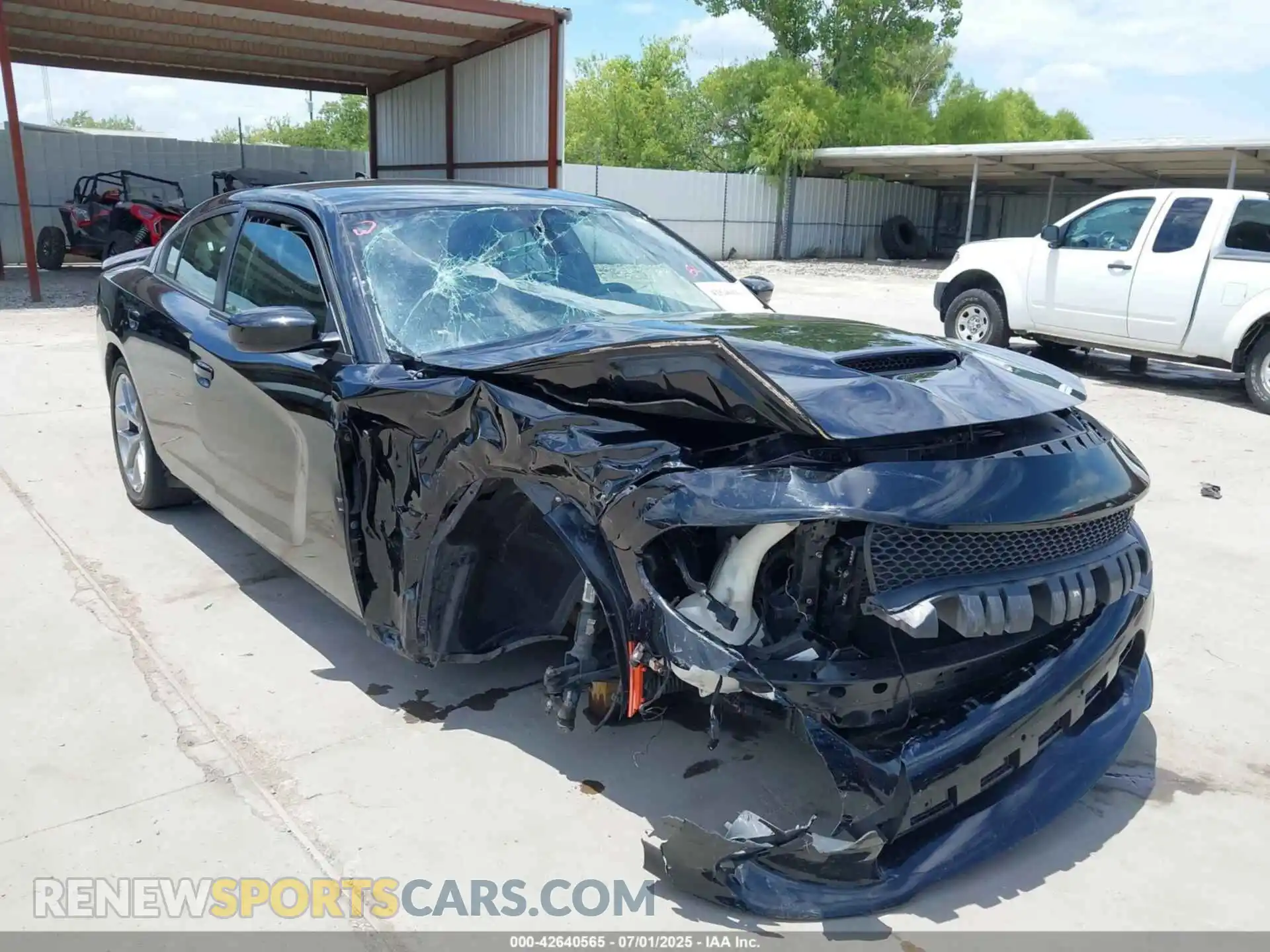 1 Photograph of a damaged car 2C3CDXHG8MH592054 DODGE CHARGER 2021