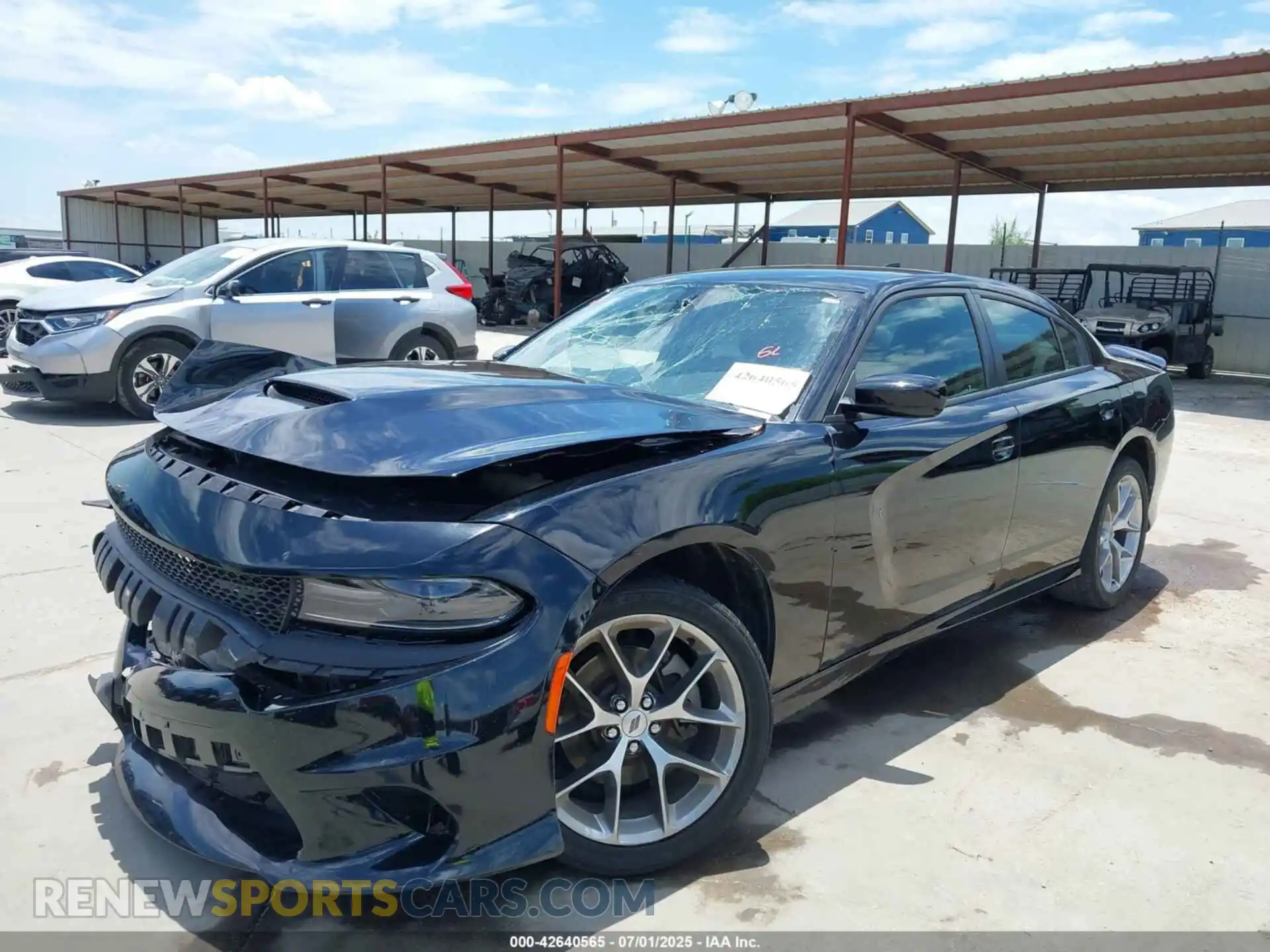 2 Photograph of a damaged car 2C3CDXHG8MH592054 DODGE CHARGER 2021
