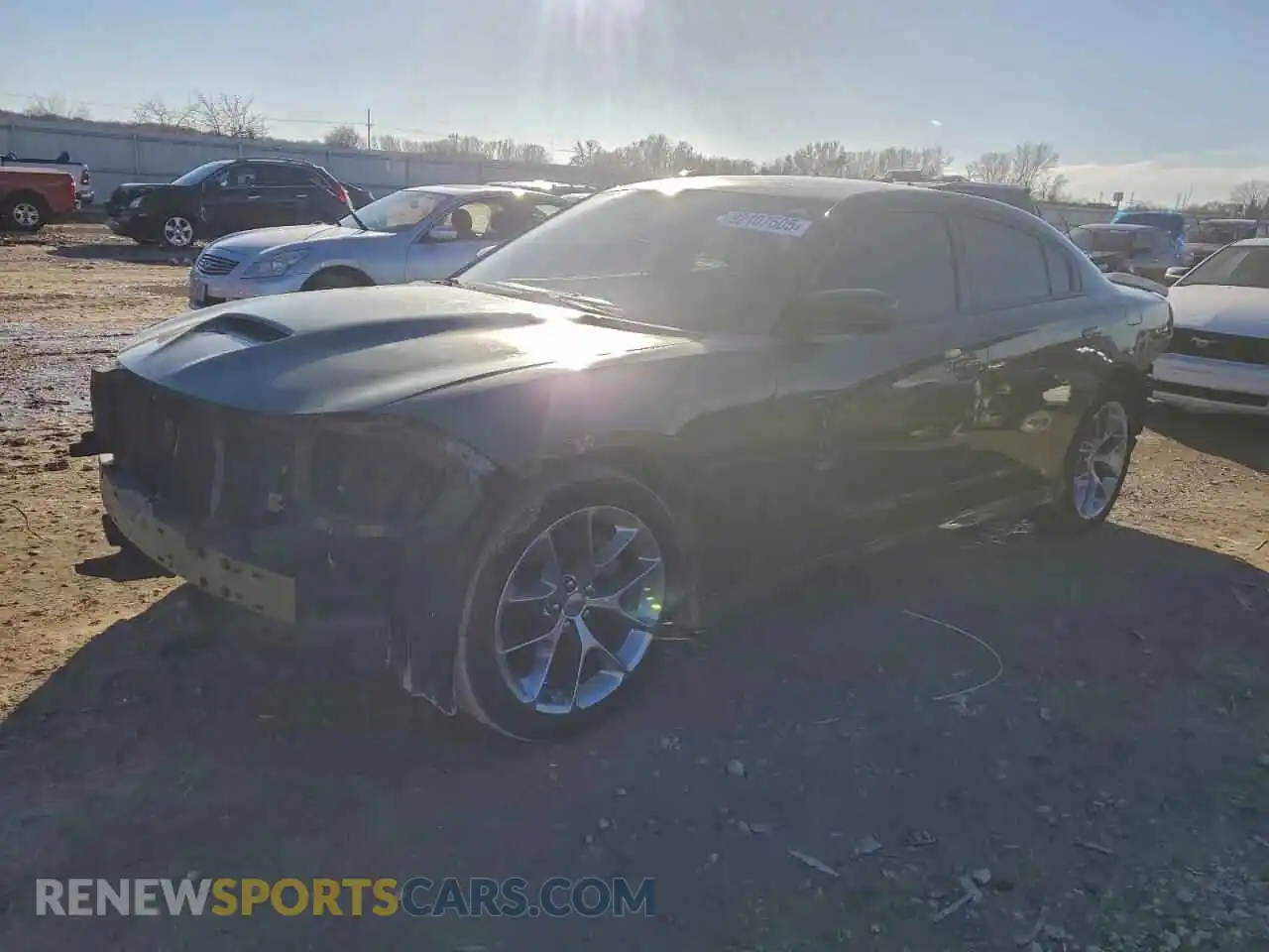 1 Photograph of a damaged car 2C3CDXHG8MH629054 DODGE CHARGER 2021