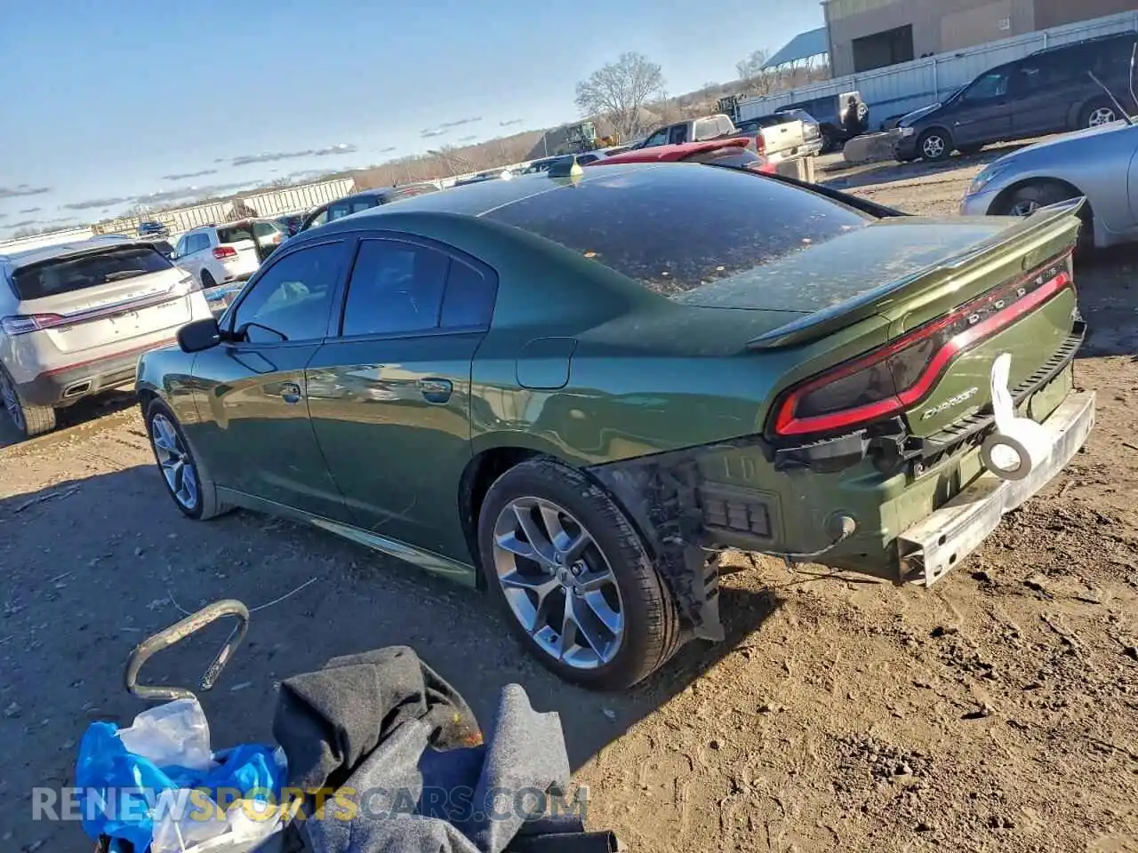 2 Photograph of a damaged car 2C3CDXHG8MH629054 DODGE CHARGER 2021