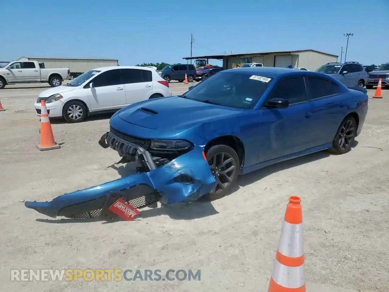 1 Photograph of a damaged car 2C3CDXHG8MH659364 DODGE CHARGER 2021